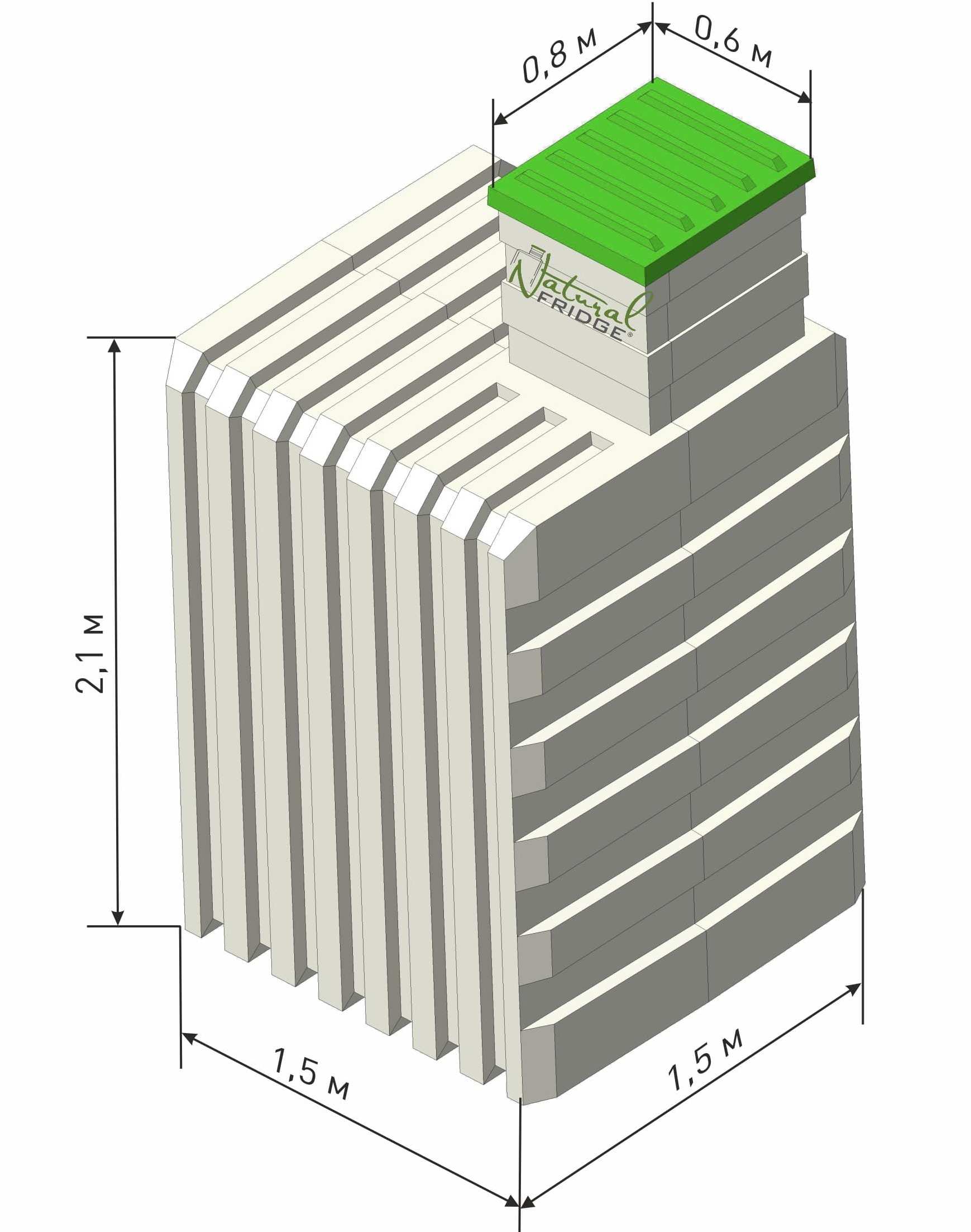 Erdkeller Modell 150x150 hergestellt. Dadurch ist der Erdkeller dicht und hermetisch. Es hat ein Volumen von bis zu 4 Kubikmetern und die  🍏 Erdkeller Modell 150x150 Natural Fridge  5.990  EUR inkl. MwSt. , zzgl.  Versandkosten     Angebot