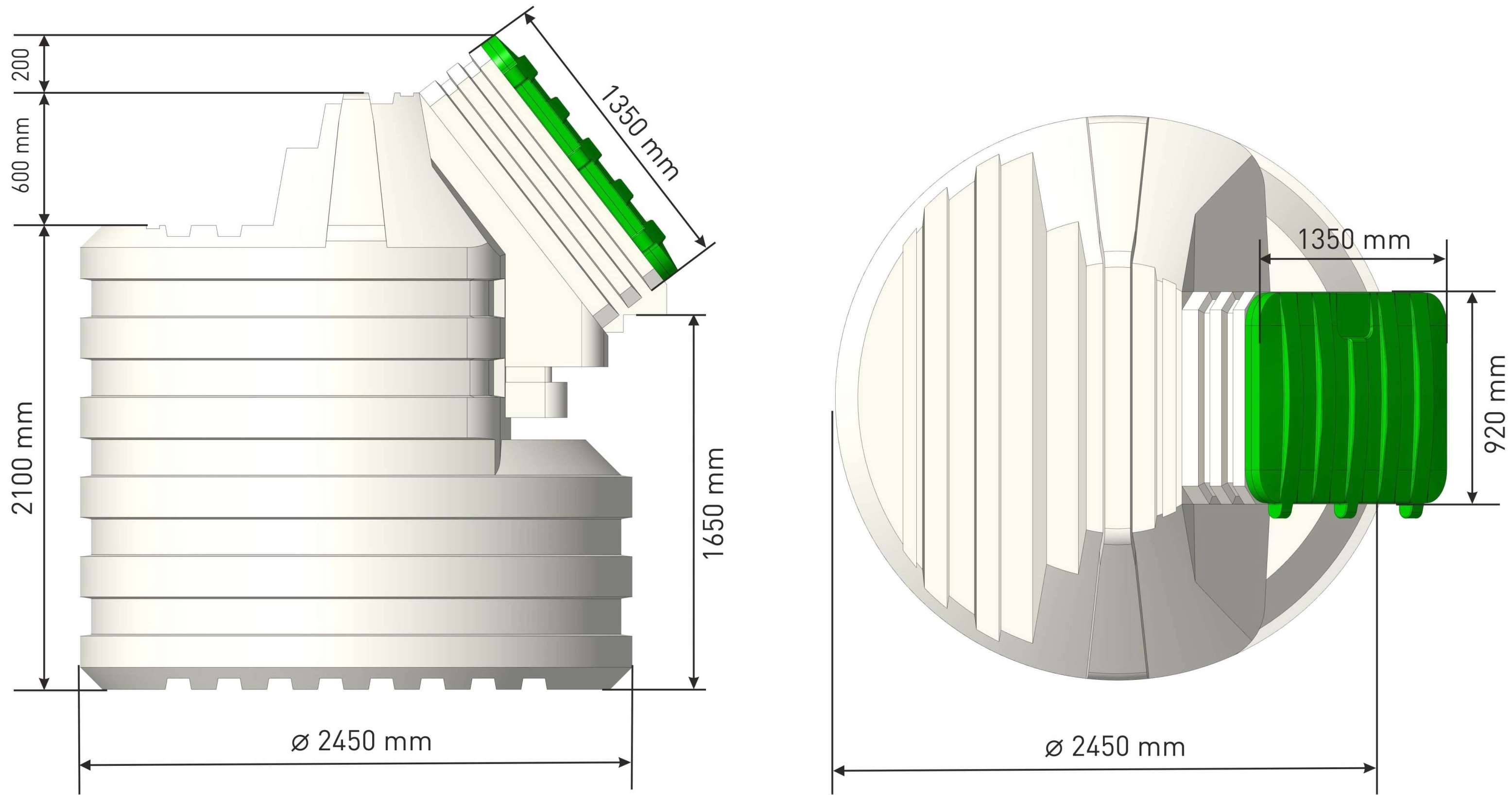 Erdkeller Modell 250 Aus Polyethylen, für den Kontakt mit Lebensmitteln geeignet. Die Karosserie wird als Ganzes ohne Fugen und Schweißnähte hergestellt. Dadurch ist  Erdkeller Modell 250 Natural Fridge  7.740  EUR inkl. MwSt. , zzgl.  Versandkosten